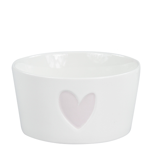 Schale Schüssel Bowl von BC white with heart in rosé