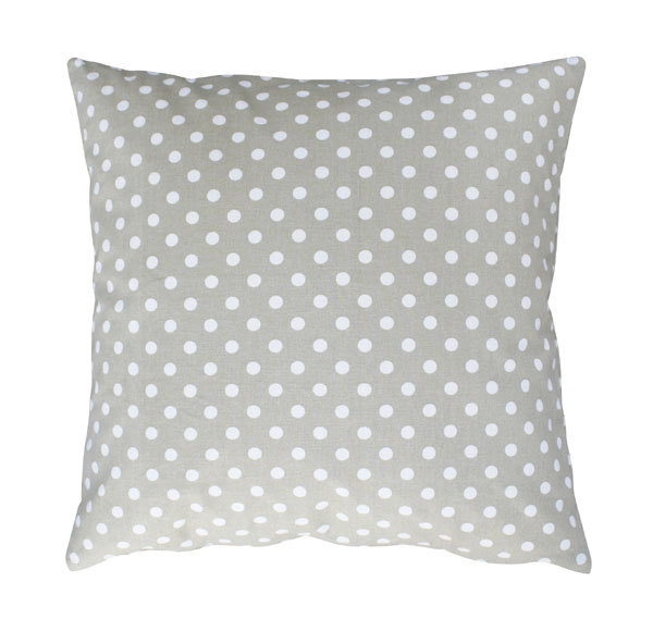 Kissenbezug Punkte Cushion cover taupe with dots Krasilnikoff