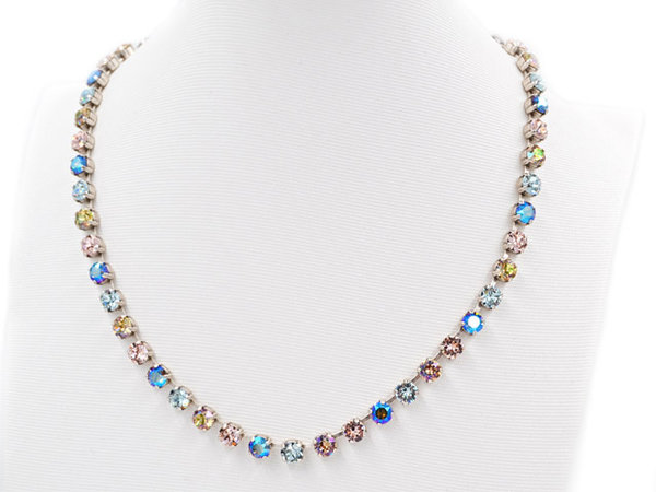Collier Halskette 23137 echte Swarovski-Kristalle Diamond, versilbert